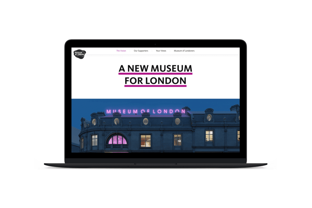 ClarityDX wordpress design for museum of London