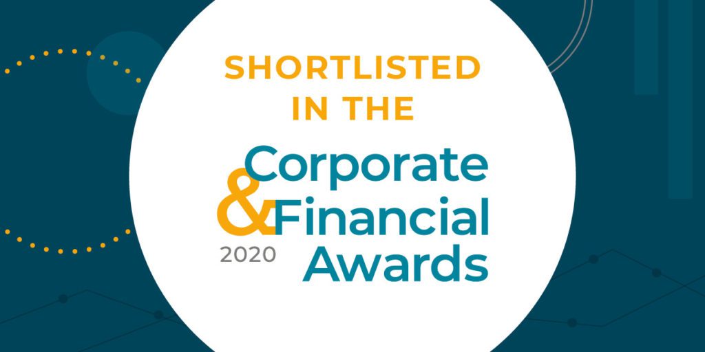 ClarityDX shortlisted in the Corporate & Financial awards