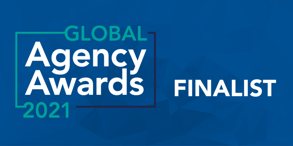 global agency awards badge for ClarityDX