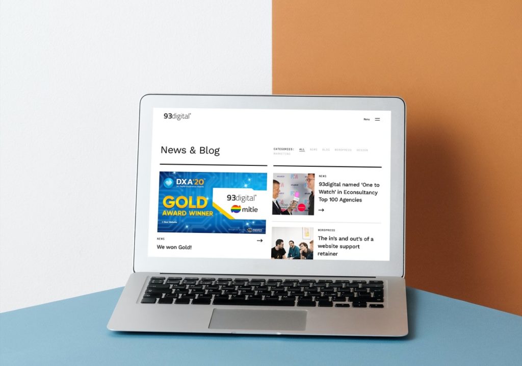 screenshot of the ClarityDX blog on a Mac laptop