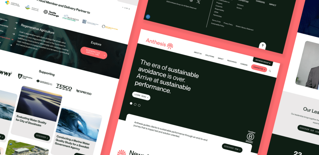 Anthesis-website-designs